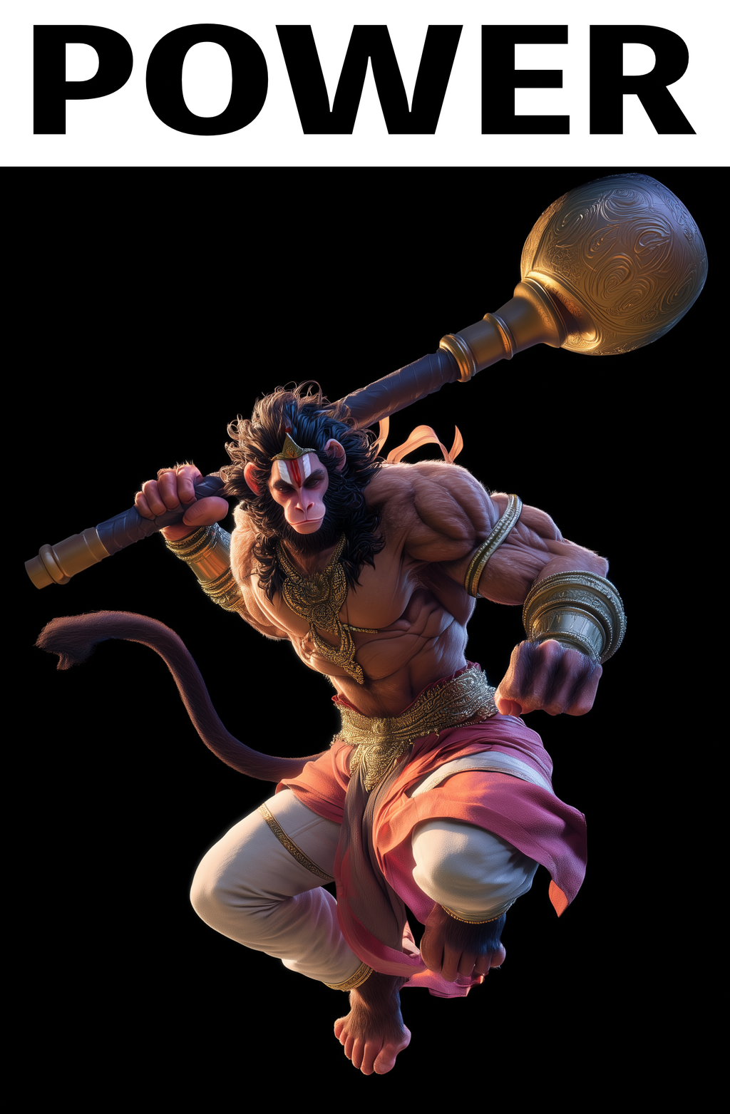 Lord Hanuman Anime T-Shirt | Unisex Supima T-Shirt | Gym Wear | Casual Wear